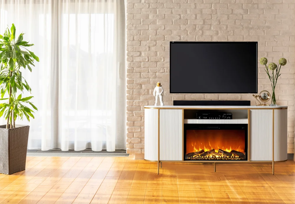 electric fireplace with heater