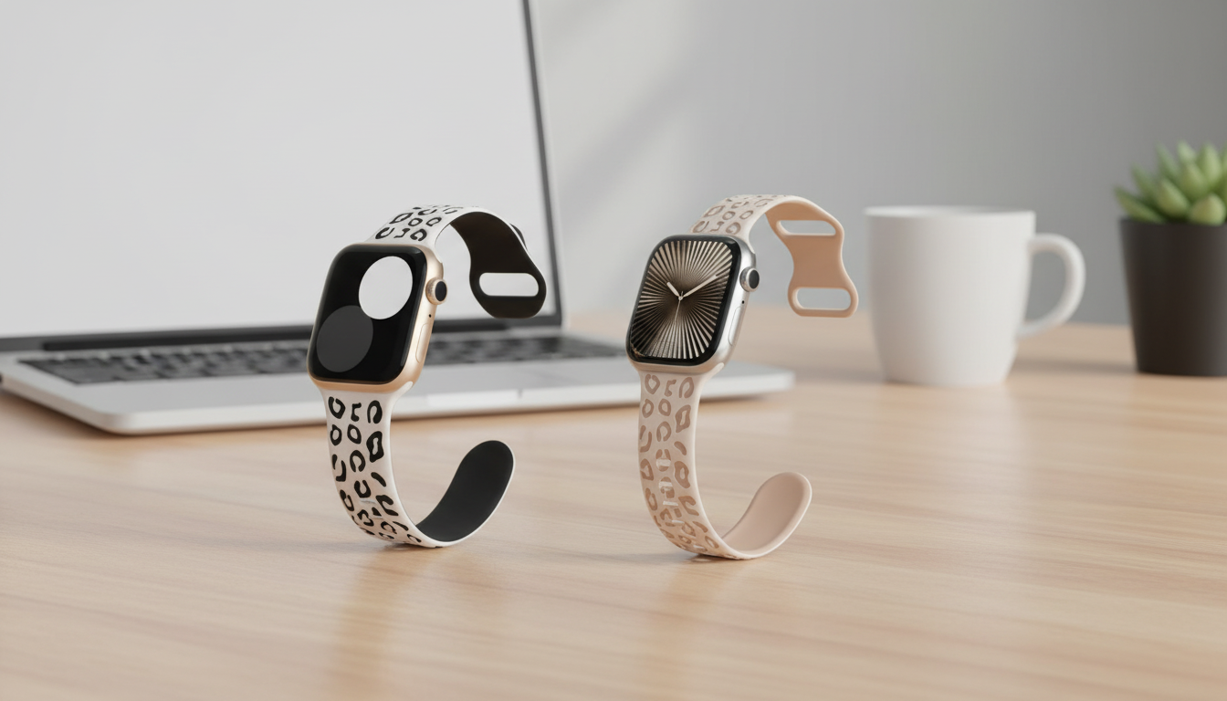 Engraved Silicone Apple Watch Strap: Ultra 49mm Fit